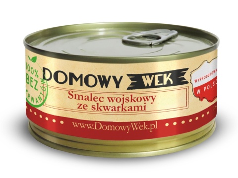 Smalec wojskowy ze skwarkami 270g DOMOWY WEK Smalec wojskowy ze skwarkami 270g DOMOWY WEK