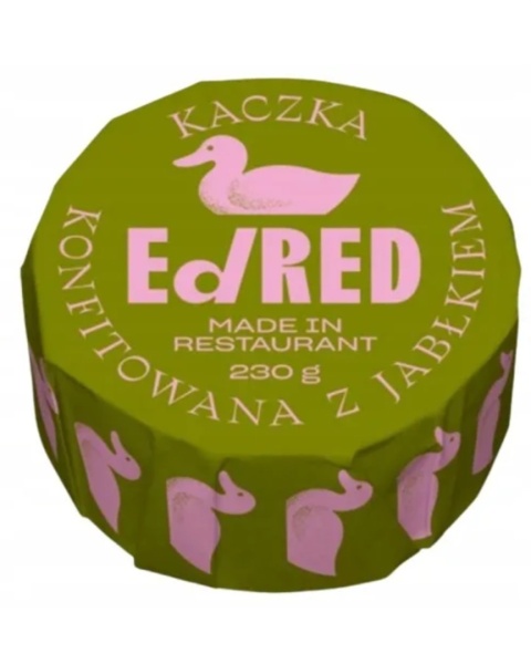 KACZKA KONFITOWANA Z JABŁKIEM 230g KACZKA KONFITOWANA Z JABŁKIEM 230g